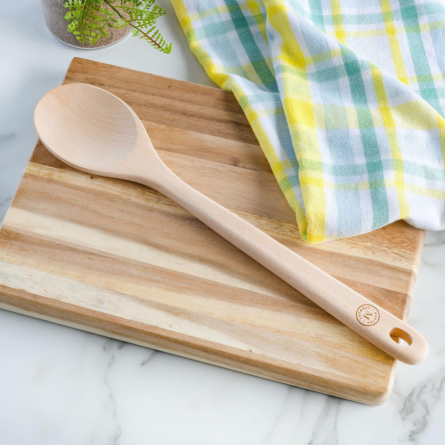 imageMartha Stewart Bainford Silicone Spatula wBeech Wood HandleBainford 14 Wood Spoon