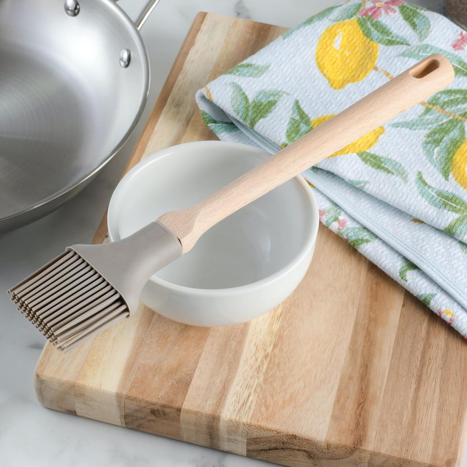 imageMartha Stewart Bainford Silicone Spatula wBeech Wood HandleBainford Silicone Brush