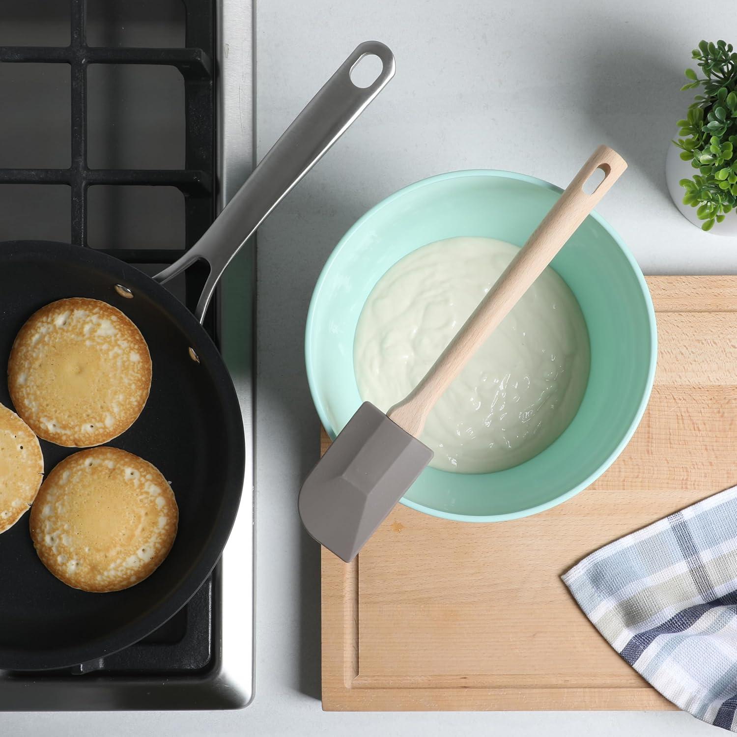 imageMartha Stewart Bainford Silicone Spatula wBeech Wood HandleBainford Silicone Spatula