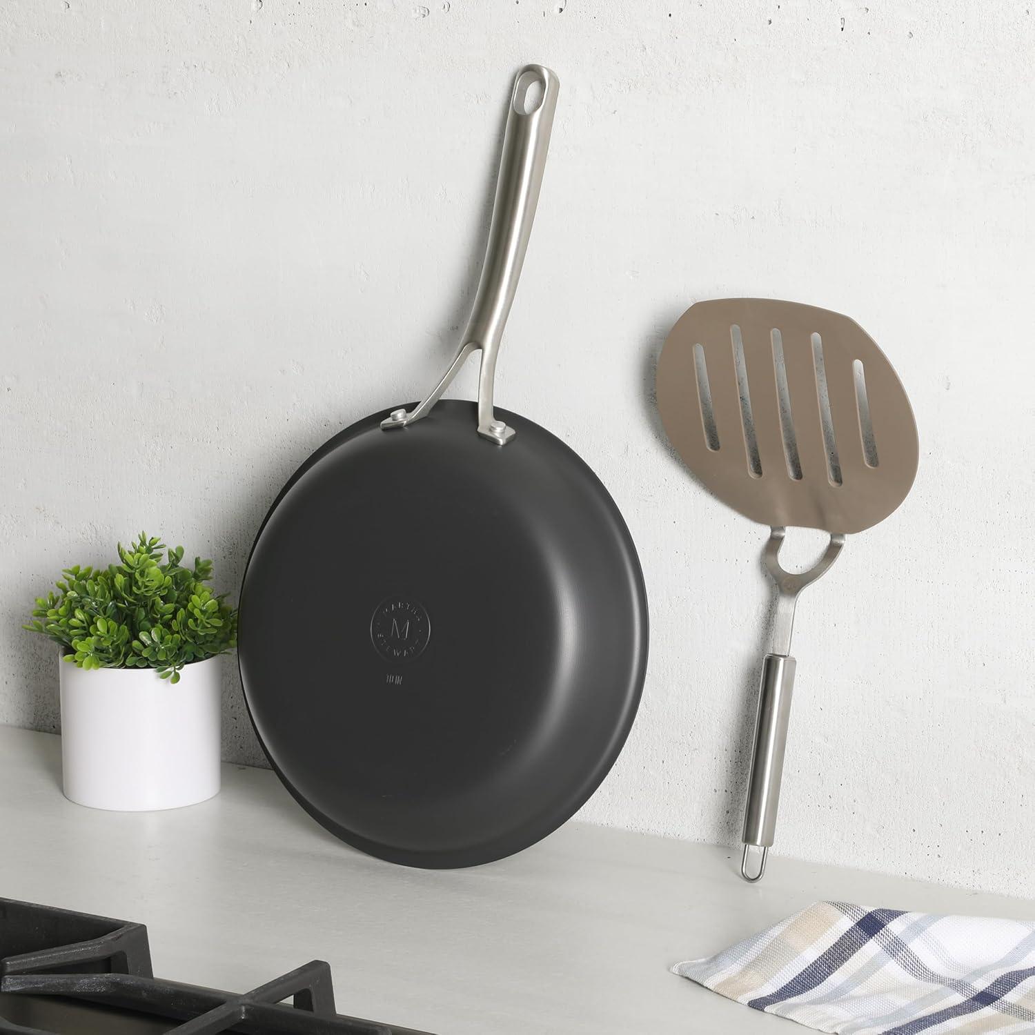 imageMartha Stewart Richburn 65 Large Slotted Pancake Turner WNylon Head and Stainless Steel Handle