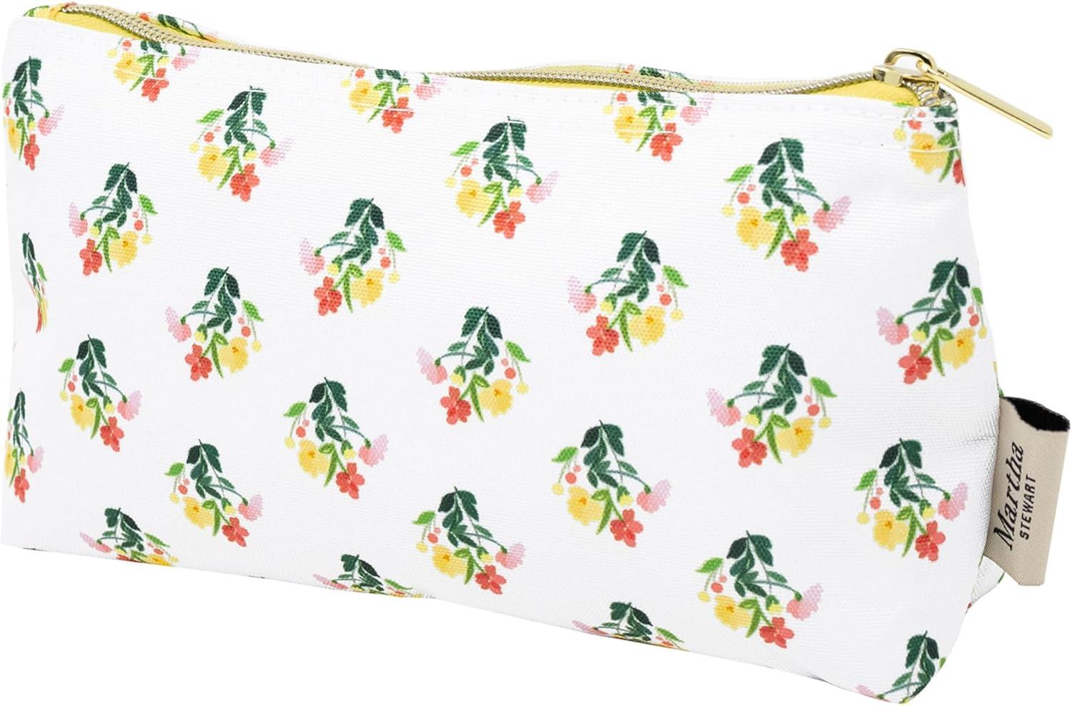 imageMartha Stewart Floral Insulated Snack Bag Keeper Set of 2 with Zipper Reusable Thermal Sandwich Bag Holder for Lunch Durable Stylish Lunch Bag Accessory Floral