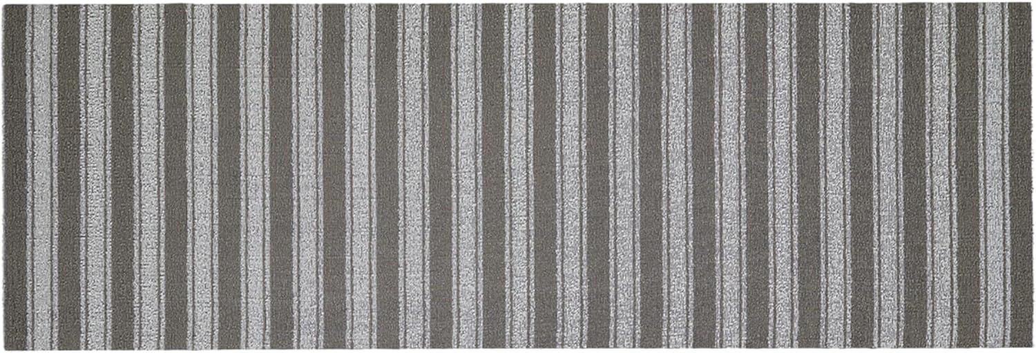 imageChilewich Martha by Martha Stewart Boardwalk Stripe Shag Mat Premium IndoorOutdoor Doormat for Entryway Kitchen Dining Room Bathroom Patio Waterproof Backing Fern 1 6 x 2 4Walnut