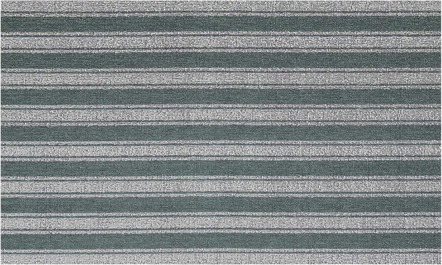 imageChilewich Martha by Martha Stewart Boardwalk Stripe Shag Mat Premium IndoorOutdoor Doormat for Entryway Kitchen Dining Room Bathroom Patio Waterproof Backing Fern 1 6 x 2 4Seaside