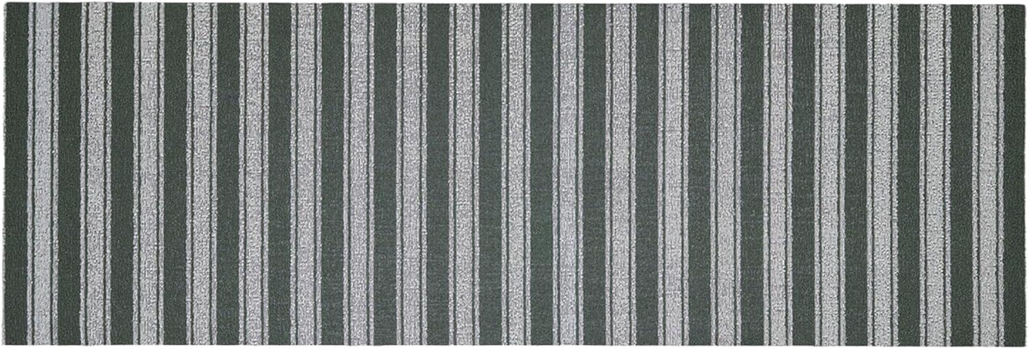 imageChilewich Martha by Martha Stewart Boardwalk Stripe Shag Mat Premium IndoorOutdoor Doormat for Entryway Kitchen Dining Room Bathroom Patio Waterproof Backing Fern 1 6 x 2 4Fern