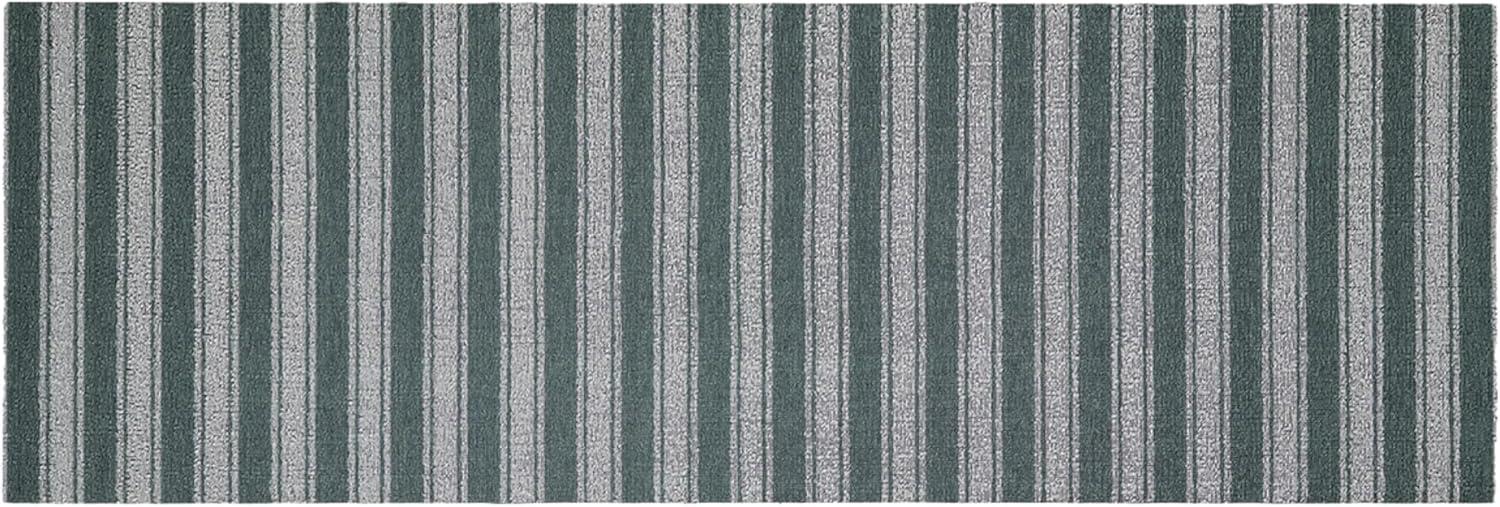 imageChilewich Martha by Martha Stewart Boardwalk Stripe Shag Mat Premium IndoorOutdoor Doormat for Entryway Kitchen Dining Room Bathroom Patio Waterproof Backing Fern 1 6 x 2 4Seaside