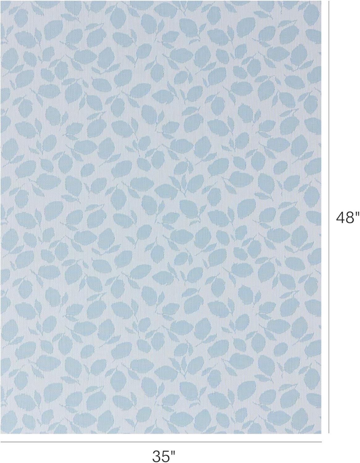 imageChilewich Martha by Martha Stewart Lemon Leaves Rug Premium IndoorOutdoor Runner Rug for Entryway Kitchen Dining Room Patio NonSlip Backing Robins Egg 22 x 6Robins Egg