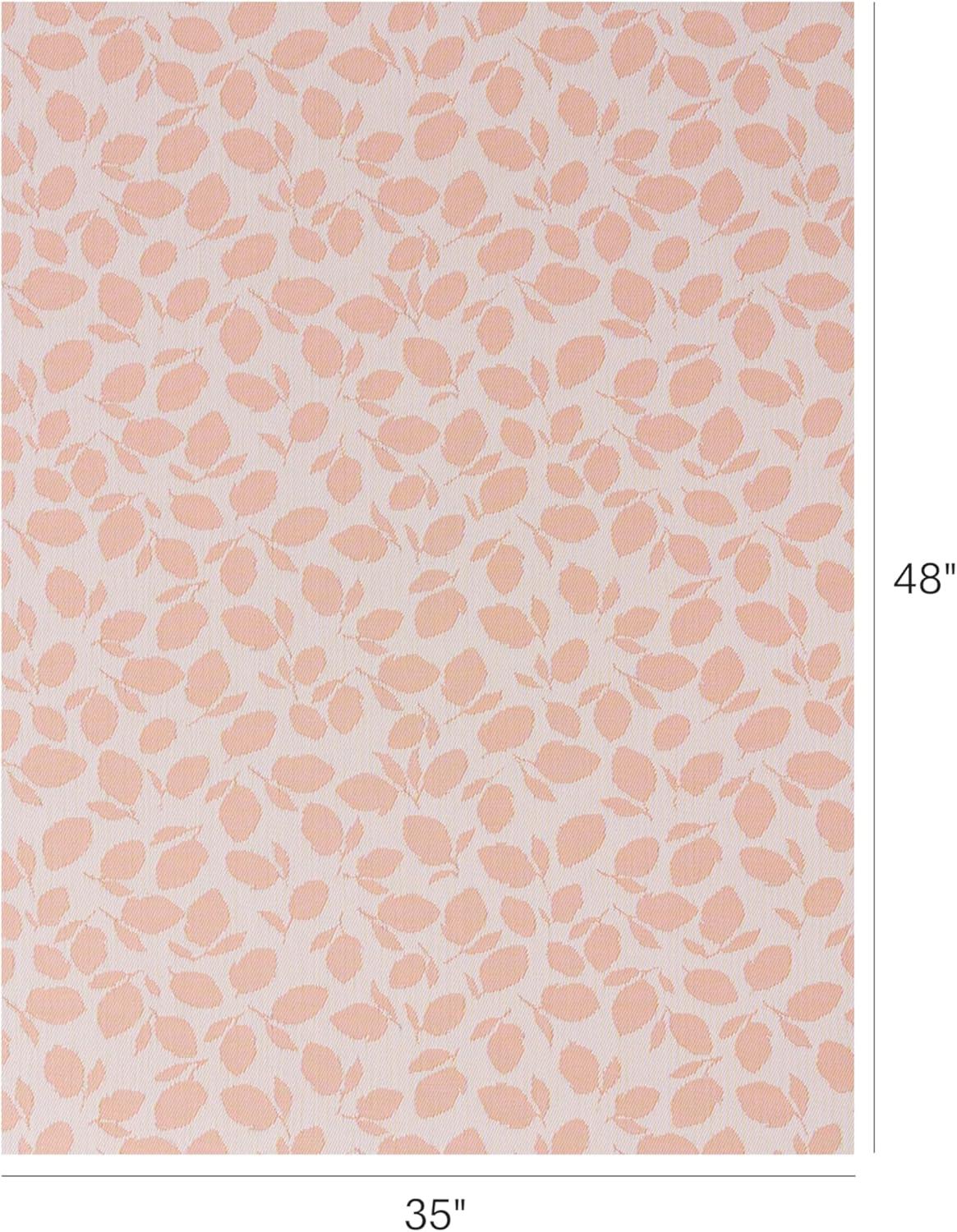 imageChilewich Martha by Martha Stewart Lemon Leaves Rug Premium IndoorOutdoor Runner Rug for Entryway Kitchen Dining Room Patio NonSlip Backing Robins Egg 22 x 6Marigold