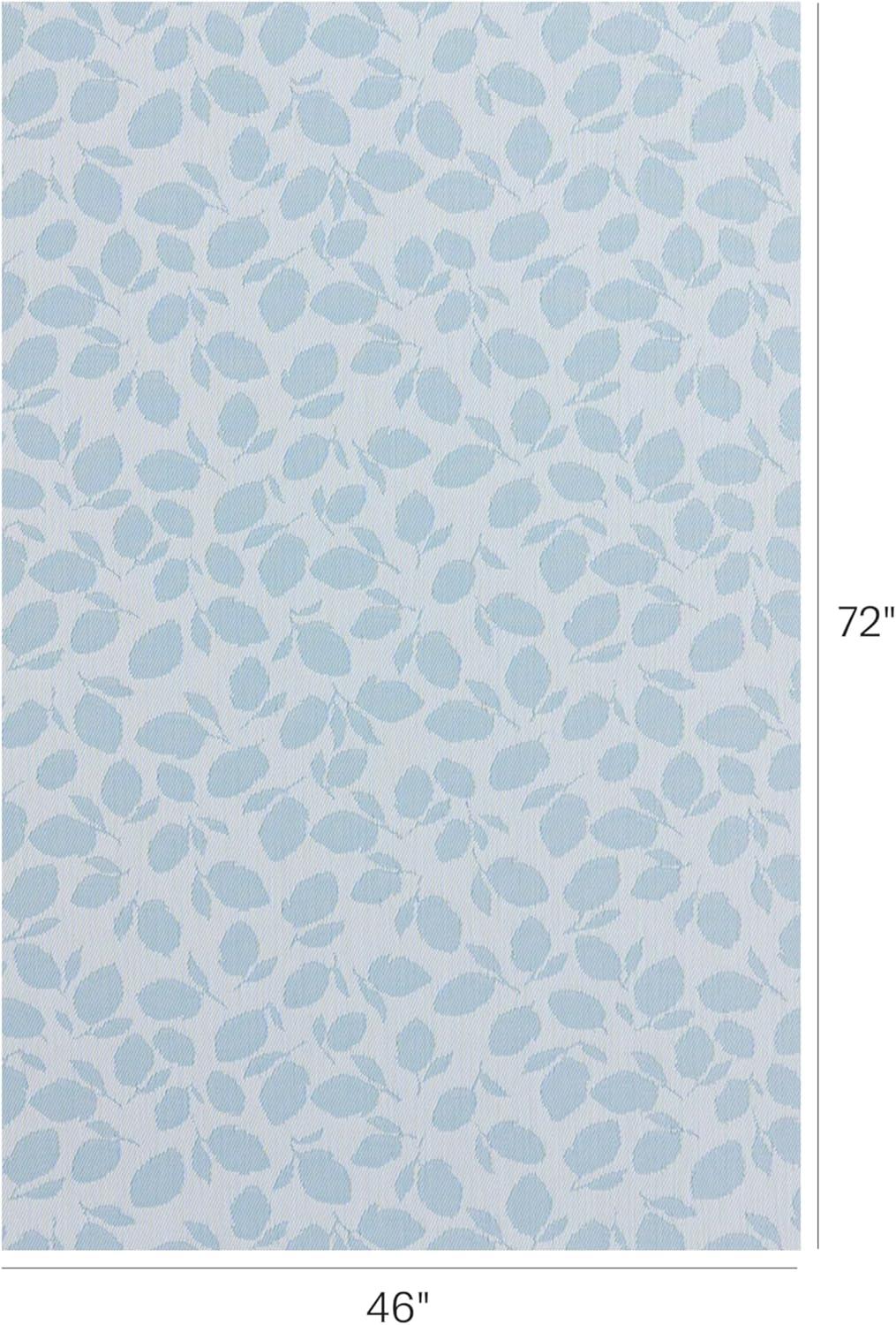 imageChilewich Martha by Martha Stewart Lemon Leaves Rug Premium IndoorOutdoor Runner Rug for Entryway Kitchen Dining Room Patio NonSlip Backing Robins Egg 22 x 6Robins Egg