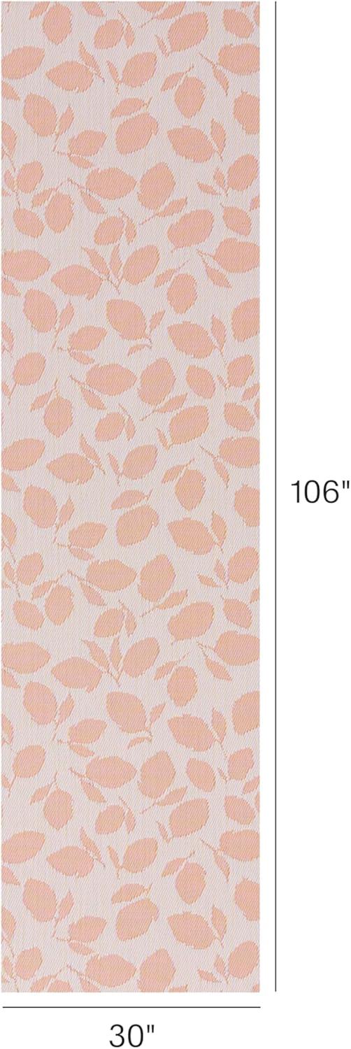 imageChilewich Martha by Martha Stewart Lemon Leaves Rug Premium IndoorOutdoor Runner Rug for Entryway Kitchen Dining Room Patio NonSlip Backing Robins Egg 22 x 6Marigold