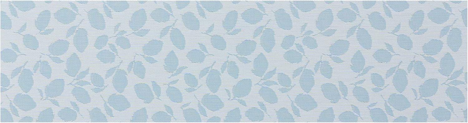 imageChilewich Martha by Martha Stewart Lemon Leaves Rug Premium IndoorOutdoor Runner Rug for Entryway Kitchen Dining Room Patio NonSlip Backing Robins Egg 22 x 6Robins Egg
