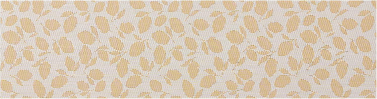 imageChilewich Martha by Martha Stewart Lemon Leaves Rug Premium IndoorOutdoor Runner Rug for Entryway Kitchen Dining Room Patio NonSlip Backing Robins Egg 22 x 6Goldenrod