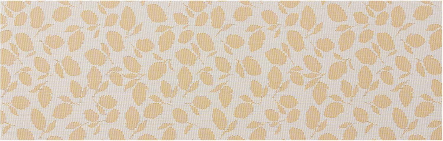 imageChilewich Martha by Martha Stewart Lemon Leaves Rug Premium IndoorOutdoor Runner Rug for Entryway Kitchen Dining Room Patio NonSlip Backing Robins Egg 22 x 6Goldenrod