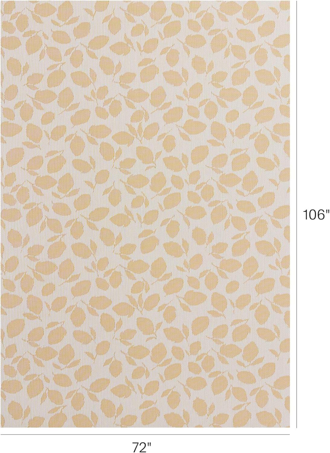 imageChilewich Martha by Martha Stewart Lemon Leaves Rug Premium IndoorOutdoor Runner Rug for Entryway Kitchen Dining Room Patio NonSlip Backing Robins Egg 22 x 6Goldenrod