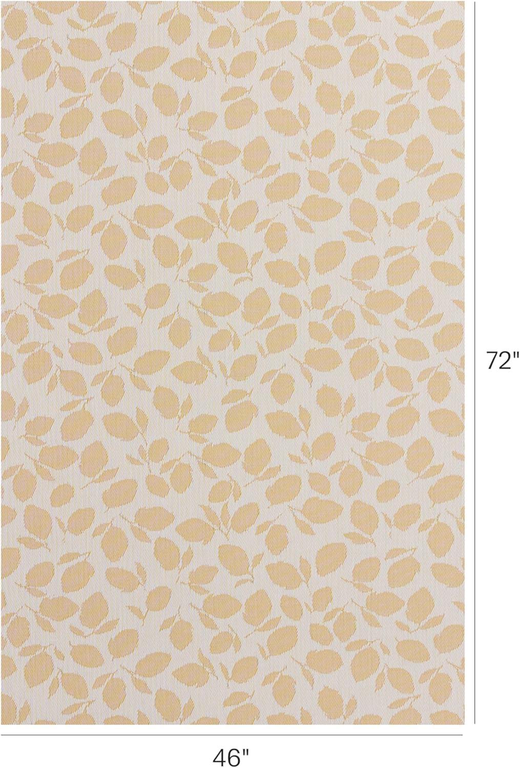imageChilewich Martha by Martha Stewart Lemon Leaves Rug Premium IndoorOutdoor Runner Rug for Entryway Kitchen Dining Room Patio NonSlip Backing Robins Egg 22 x 6Goldenrod