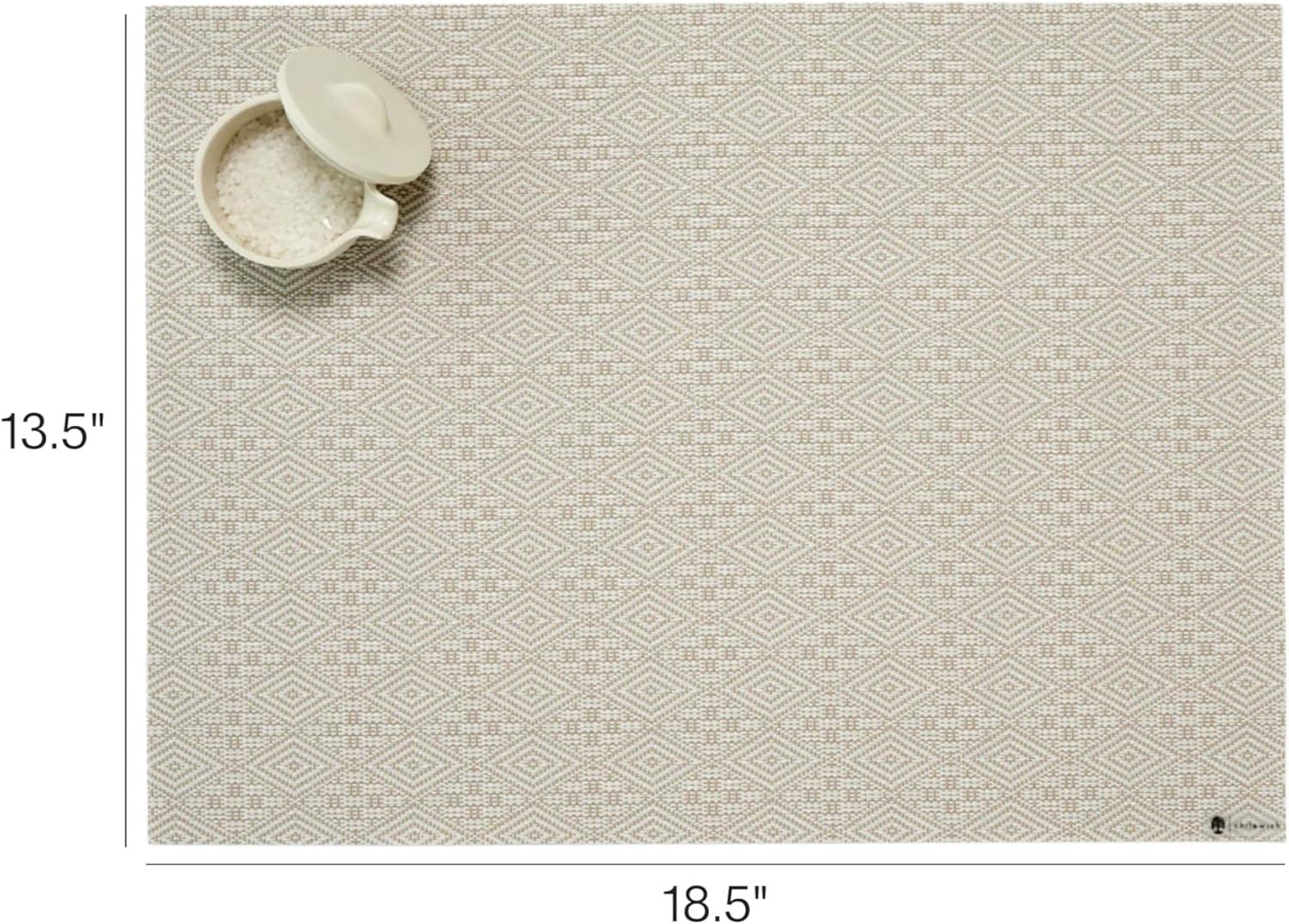 imageMartha by Martha Stewart Chilewich Boxwood Placemats Woven Placemats Set of 4 Reusable StainResistant IndoorOutdoor Tabletop Protection Burnt Coral 14 x 19 RectangleFlax