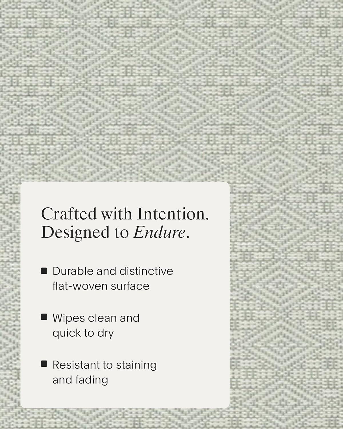 imageMartha by Martha Stewart Chilewich Boxwood Placemats in Wheat Set of 4 Easy Care Woven Tabletop Textiles IndoorOutdoor 15 RoundAbalone