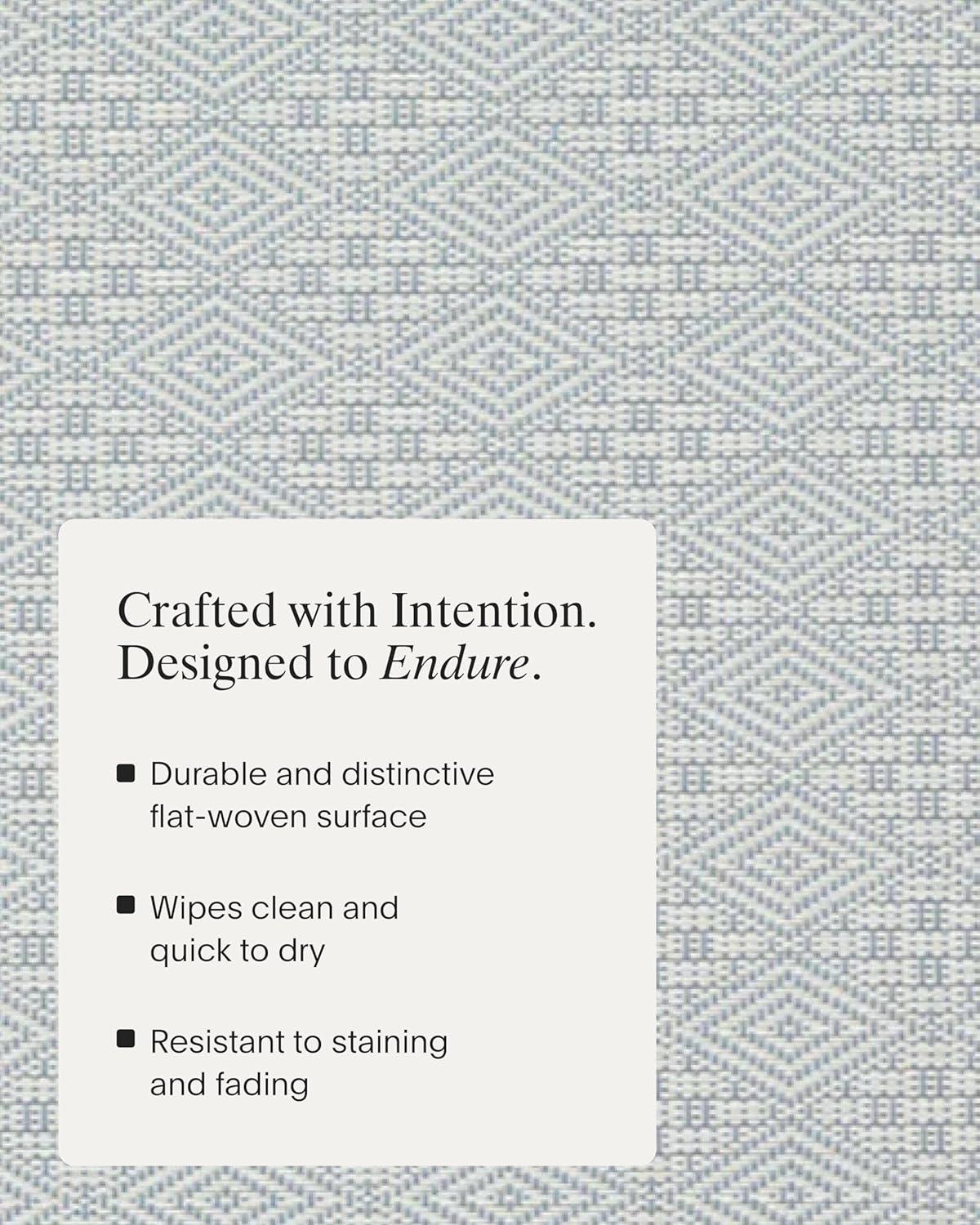 imageMartha by Martha Stewart Chilewich Boxwood Placemats in Wheat Set of 4 Easy Care Woven Tabletop Textiles IndoorOutdoor 15 RoundSea