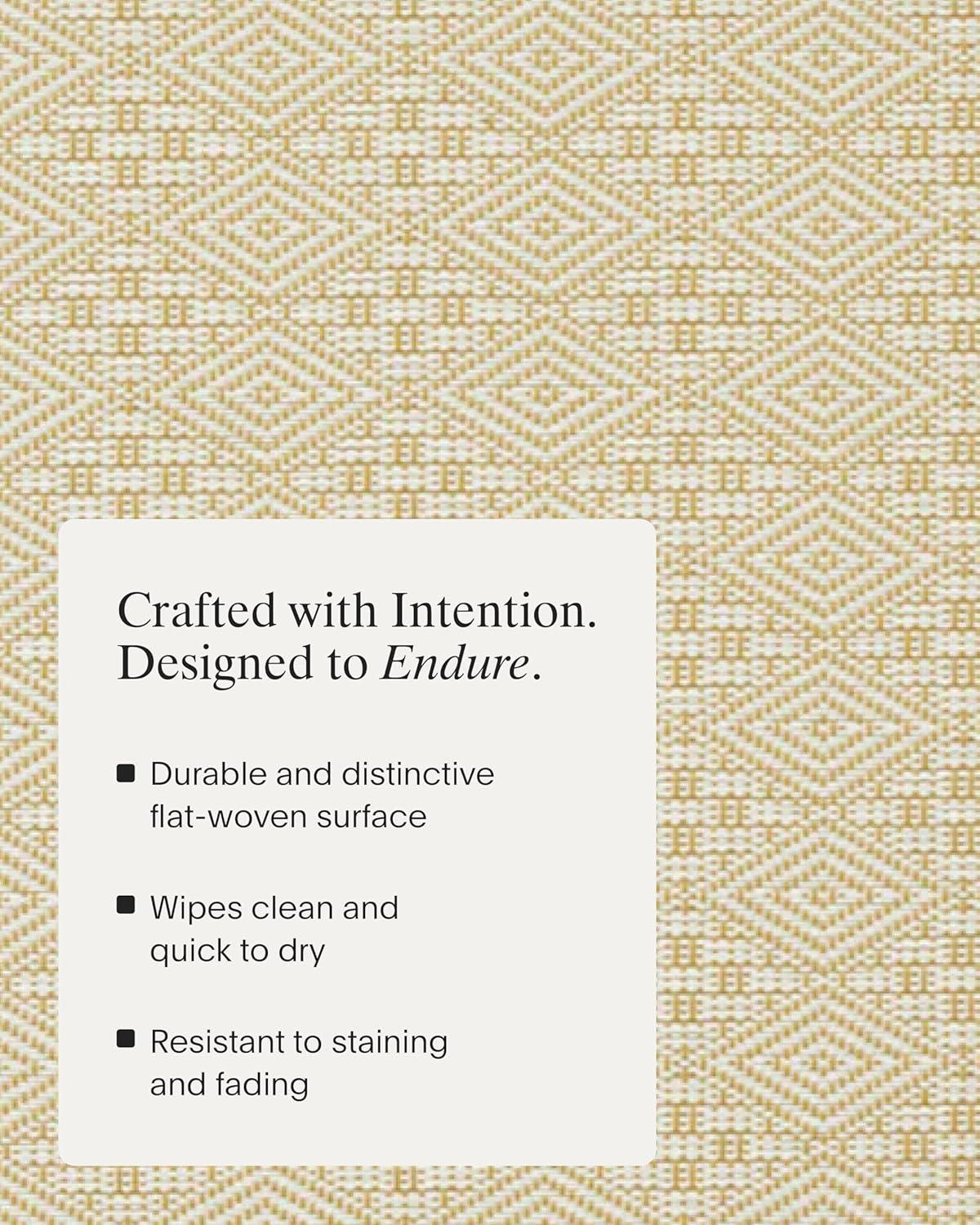 imageMartha by Martha Stewart Chilewich Boxwood Placemats in Wheat Set of 4 Easy Care Woven Tabletop Textiles IndoorOutdoor 15 RoundWheat