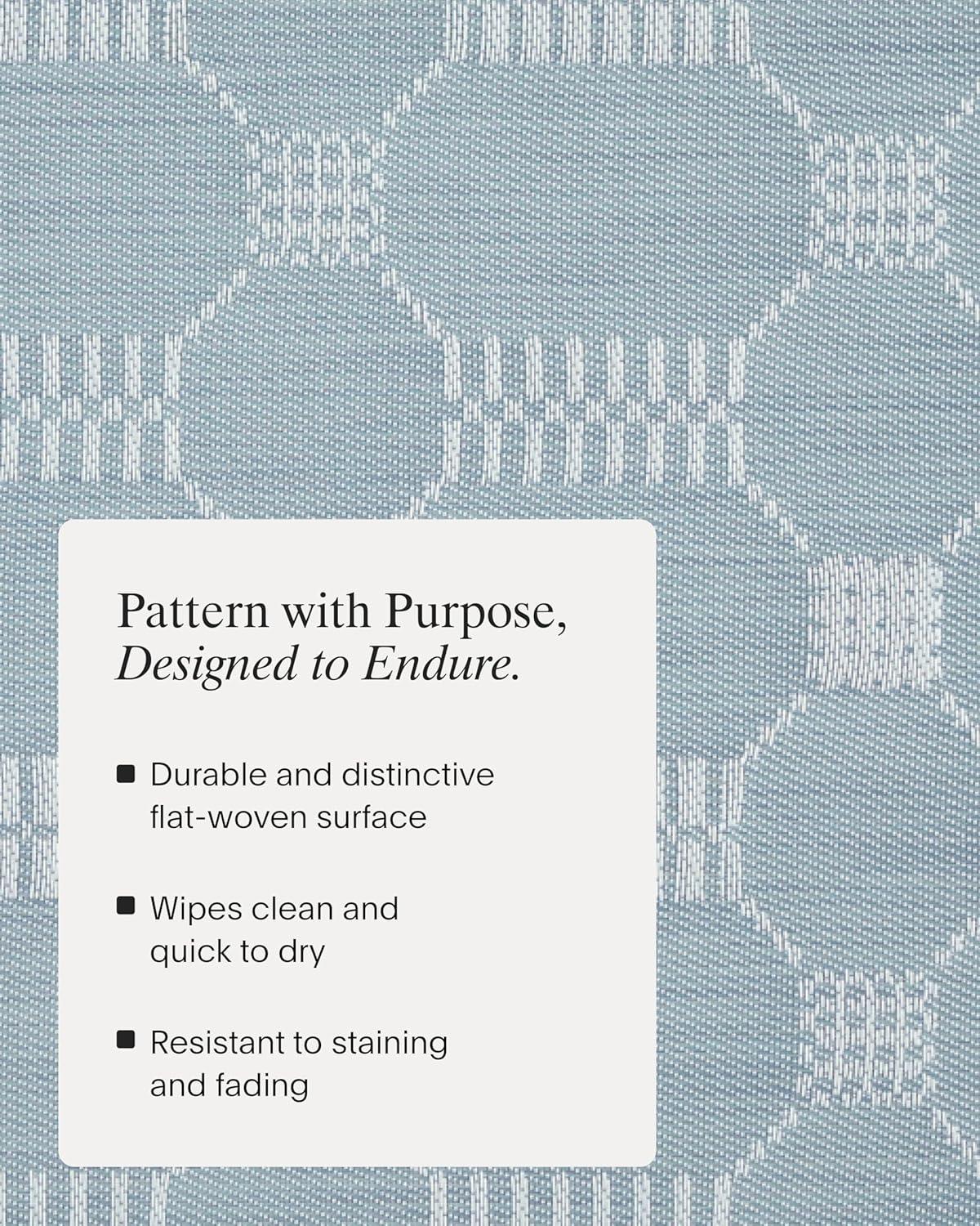 imageMartha by Martha Stewart Chilewich Coverlet Placemats in Abalone Set of 4 Easy Care Woven Tabletop Textiles IndoorOutdoor 19 x 14 RectangleSea