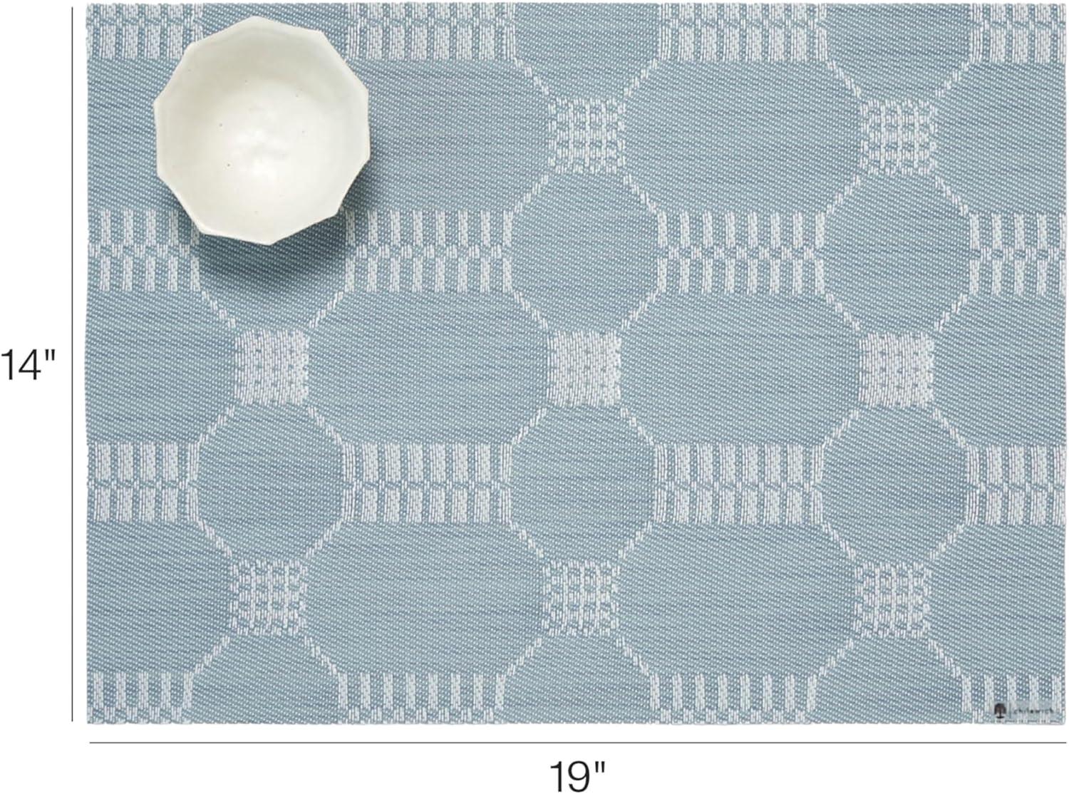 imageMartha by Martha Stewart Chilewich Coverlet Placemats in Abalone Set of 4 Easy Care Woven Tabletop Textiles IndoorOutdoor 19 x 14 RectangleSea