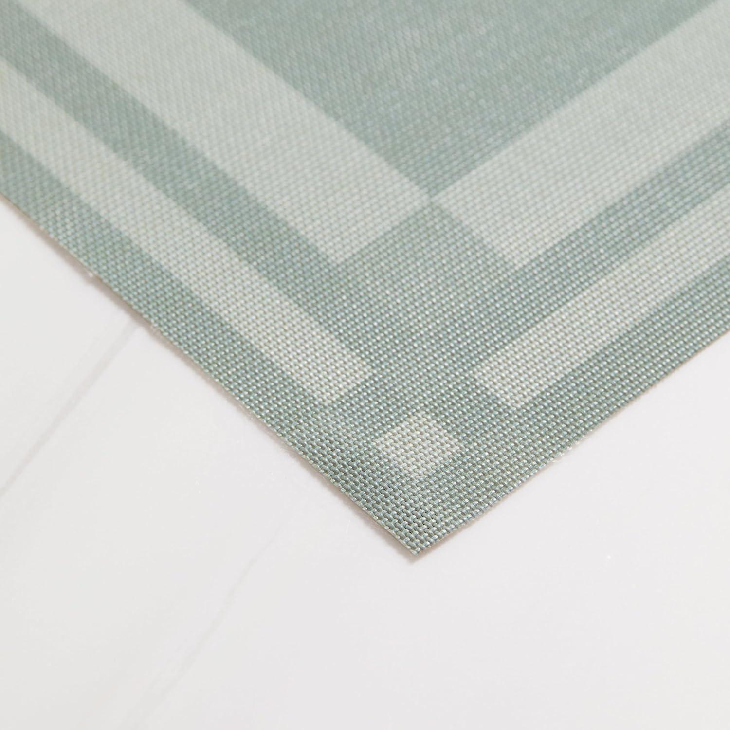 imageMartha by Martha Stewart Chilewich Handkerchief Placemats in Sea Set of 4 Easy Care Woven Tabletop Textiles IndoorOutdoor 19 x 14 RectangleAbalone