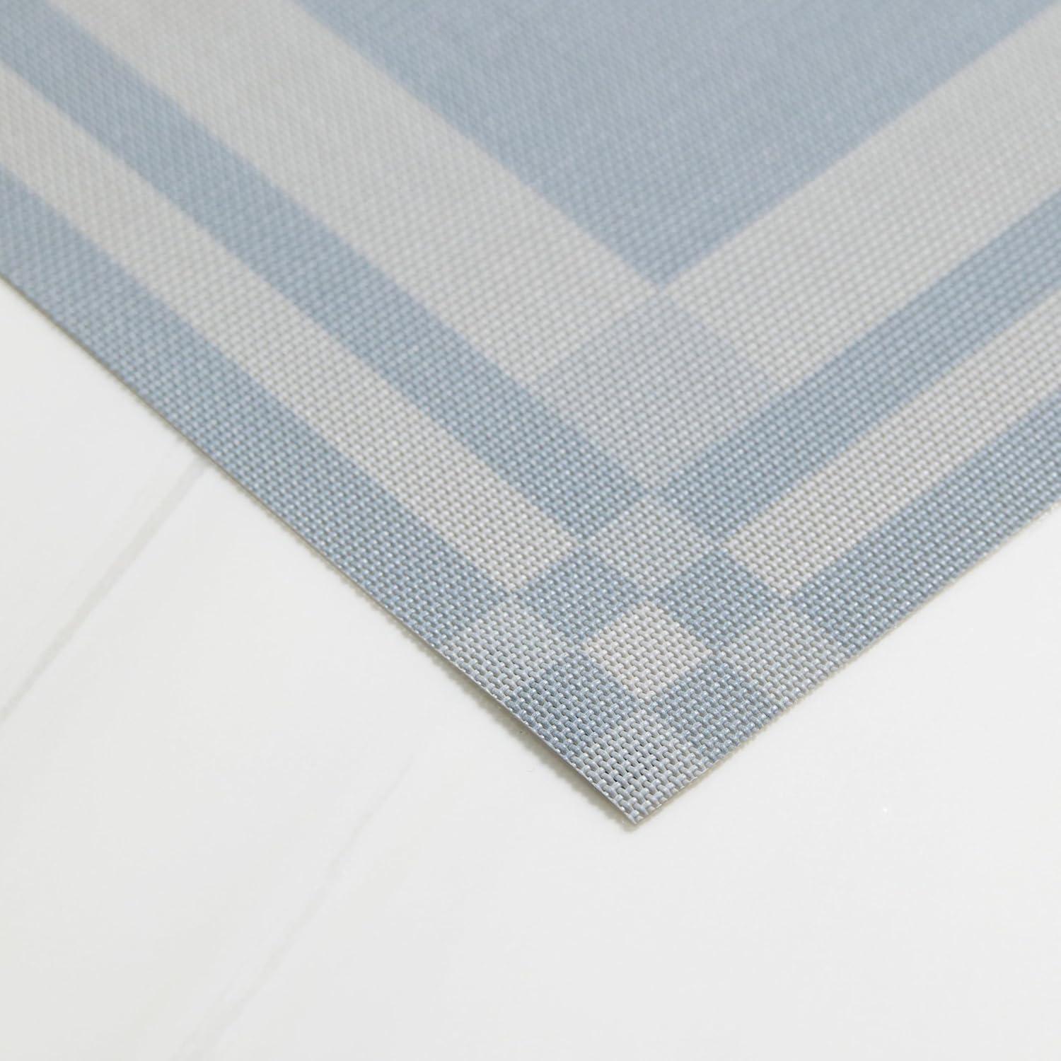imageMartha by Martha Stewart Chilewich Handkerchief Placemats in Sea Set of 4 Easy Care Woven Tabletop Textiles IndoorOutdoor 19 x 14 RectangleSea