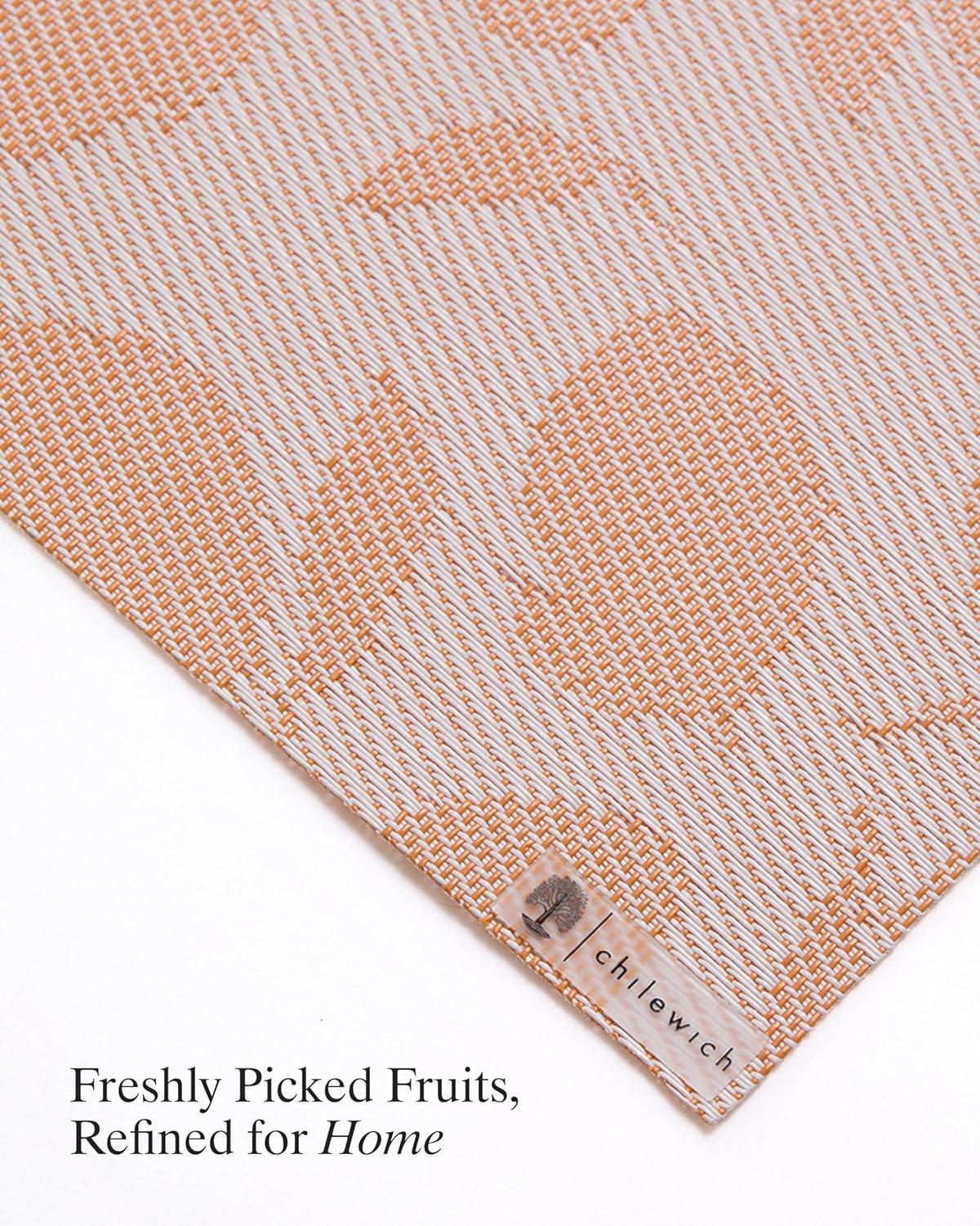imageMartha by Martha Stewart Chilewich Lemon Leaves Woven Table Runner Reusable StainResistant IndoorOutdoor Dining Table Decorations 14 x 72 GoldenrodMarigold