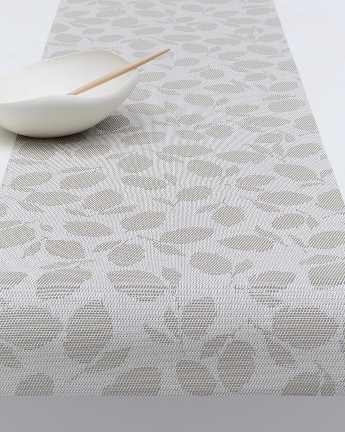 imageMartha by Martha Stewart Chilewich Lemon Leaves Woven Table Runner Reusable StainResistant IndoorOutdoor Dining Table Decorations 14 x 72 GoldenrodSteel Wool