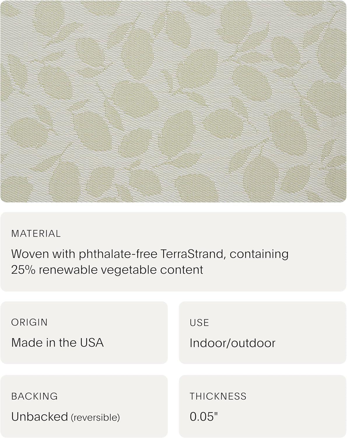 imageMartha by Martha Stewart Chilewich Lemon Leaves Woven Table Runner Reusable StainResistant IndoorOutdoor Dining Table Decorations 14 x 72 GoldenrodSprout