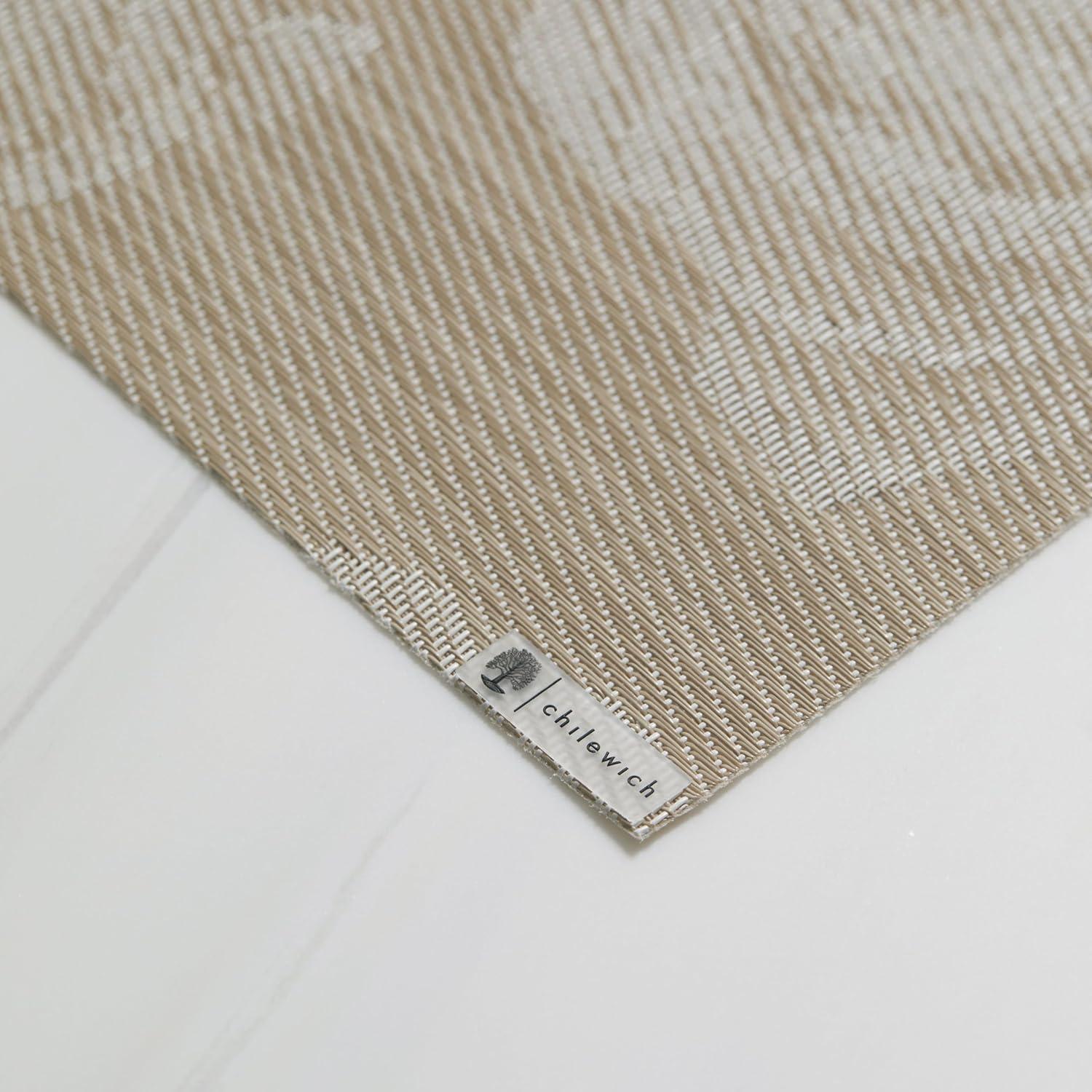 imageMartha by Martha Stewart Chilewich Rosette Placemats in Sea Set of 4 Easy Care Woven Tabletop Textiles IndoorOutdoor 19 x 14 RectangleFlax
