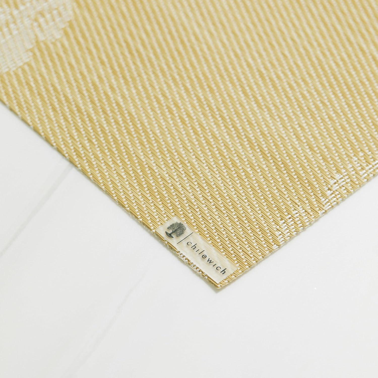 imageMartha by Martha Stewart Chilewich Rosette Placemats in Sea Set of 4 Easy Care Woven Tabletop Textiles IndoorOutdoor 19 x 14 RectangleWheat