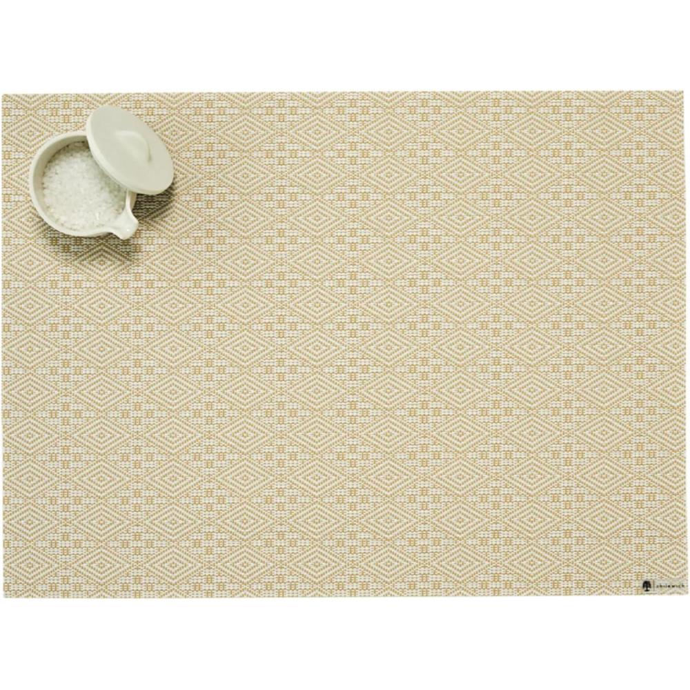 imageMartha by Martha Stewart Chilewich Boxwood Placemats Woven Placemats Set of 4 Reusable StainResistant IndoorOutdoor Tabletop Protection Burnt Coral 14 x 19 RectangleWheat