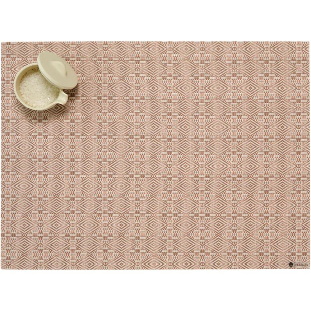 imageMartha by Martha Stewart Chilewich Boxwood Placemats Woven Placemats Set of 4 Reusable StainResistant IndoorOutdoor Tabletop Protection Burnt Coral 14 x 19 RectangleBurnt Coral