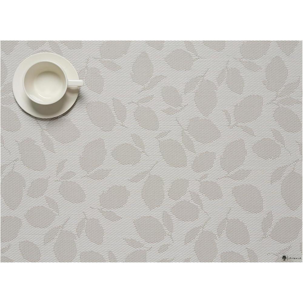 imageMartha by Martha Stewart Chilewich Lemon Leaves Round Woven Placemats 15 Dining Table Mats Reusable StainResistant IndoorOutdoor Tabletop Protection MarigoldSteel Wool