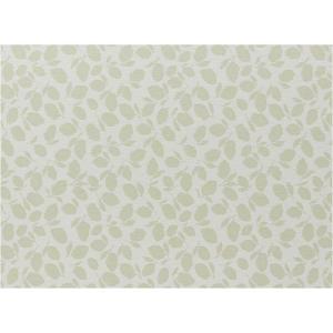 Chilewich Martha by Martha Stewart Lemon Leaves Rug – Premium Indoor/Outdoor Runner Rug for Entryway, Kitchen, Dining Room, Patio – Non-Slip Backing – Robins Egg – 2’2” x 6’(Sprout)