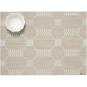 Martha by Martha Stewart | Chilewich Coverlet Placemats in Abalone – Set of 4 – Easy Care Woven Tabletop Textiles – Indoor/Outdoor – 19″ x 14″ Rectangle(Flax)