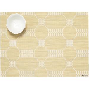 Martha by Martha Stewart | Chilewich Coverlet Placemats in Abalone – Set of 4 – Easy Care Woven Tabletop Textiles – Indoor/Outdoor – 19″ x 14″ Rectangle(Wheat)