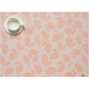 Martha by Martha Stewart | Chilewich Lemon Leaves Round Woven Placemats – 15” Dining Table Mats – Reusable, Stain-Resistant, Indoor/Outdoor Tabletop Protection – Marigold(Marigold)