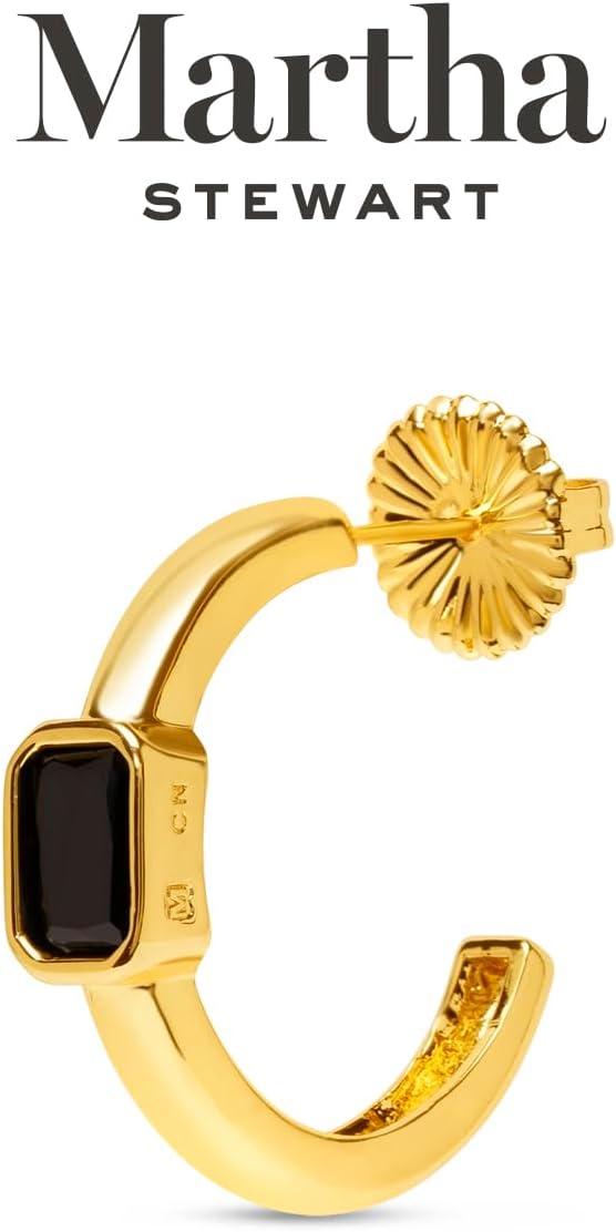 imageMartha Stewart Gold Hoop EarringsBlack