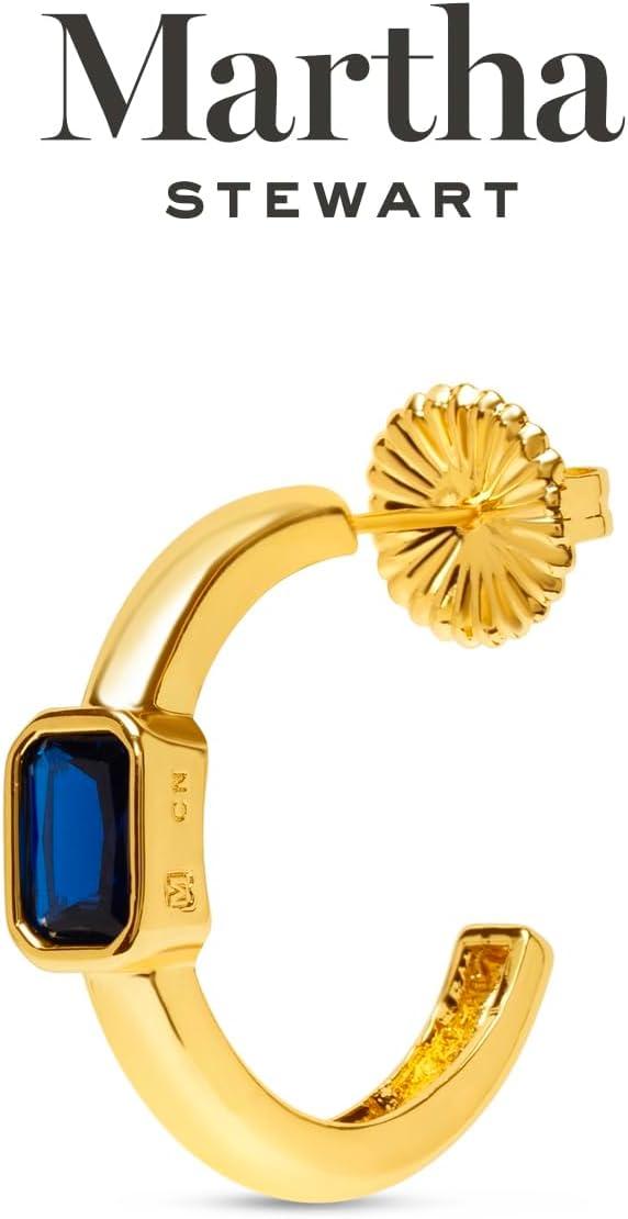 imageMartha Stewart Gold Hoop EarringsBlue