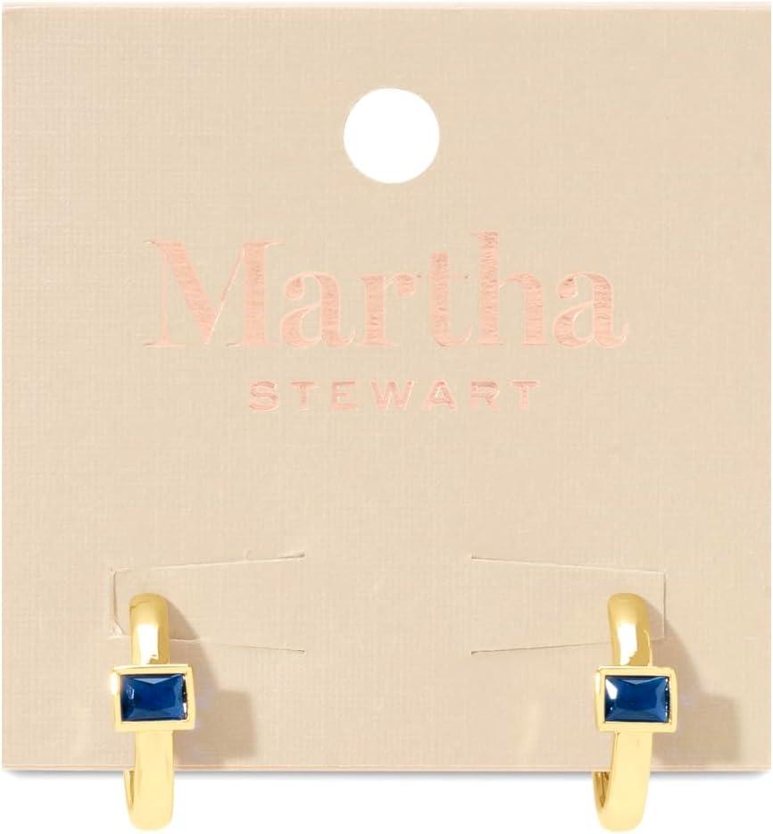 imageMartha Stewart Gold Hoop EarringsBlue
