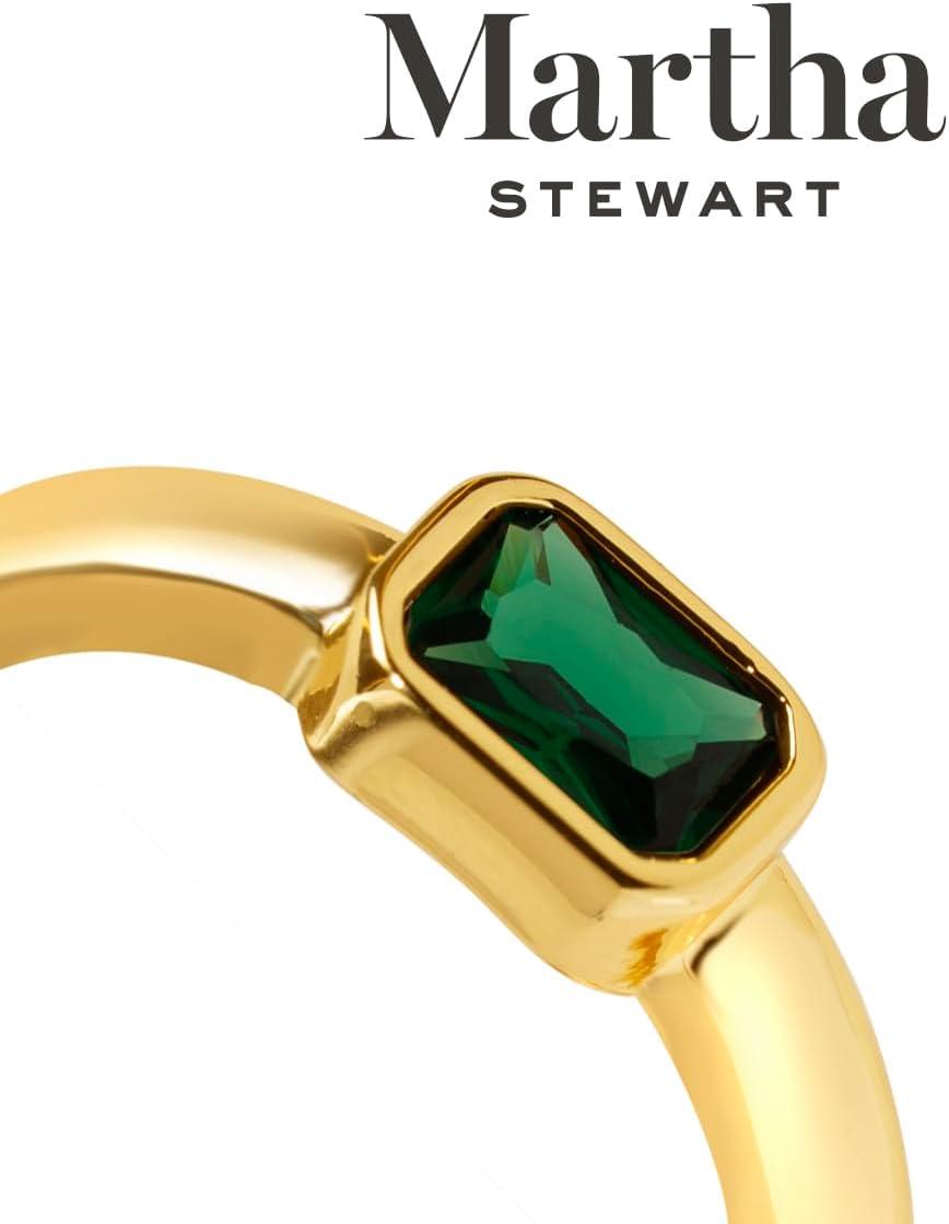 imageMartha Stewart Gold Hoop EarringsGreen