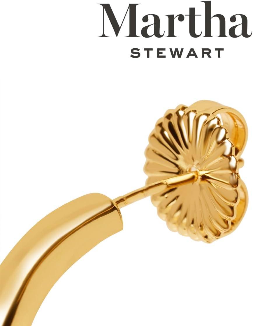 imageMartha Stewart Gold Hoop EarringsGreen