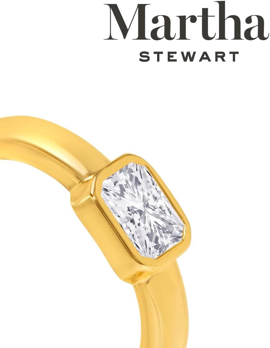 imageMartha Stewart Gold Hoop EarringsWhite