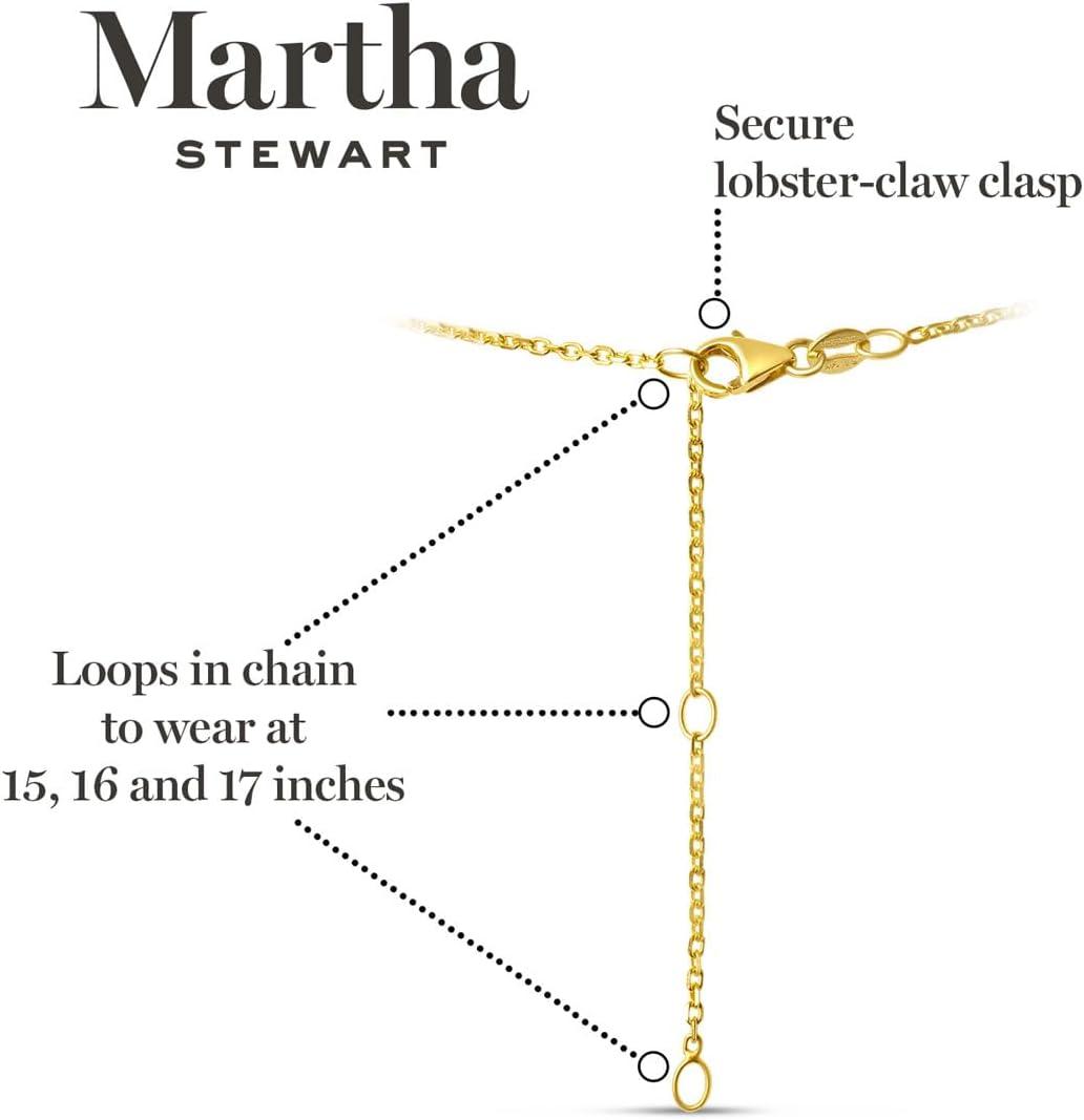 imageMartha Stewart Lab Grown Diamond Solitaire Necklace In Sterling Silver Emerald Heart Pear or Round ShapeEmerald Cut1 Carat