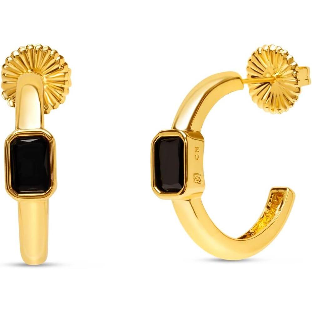 imageMartha Stewart Gold Hoop EarringsBlack
