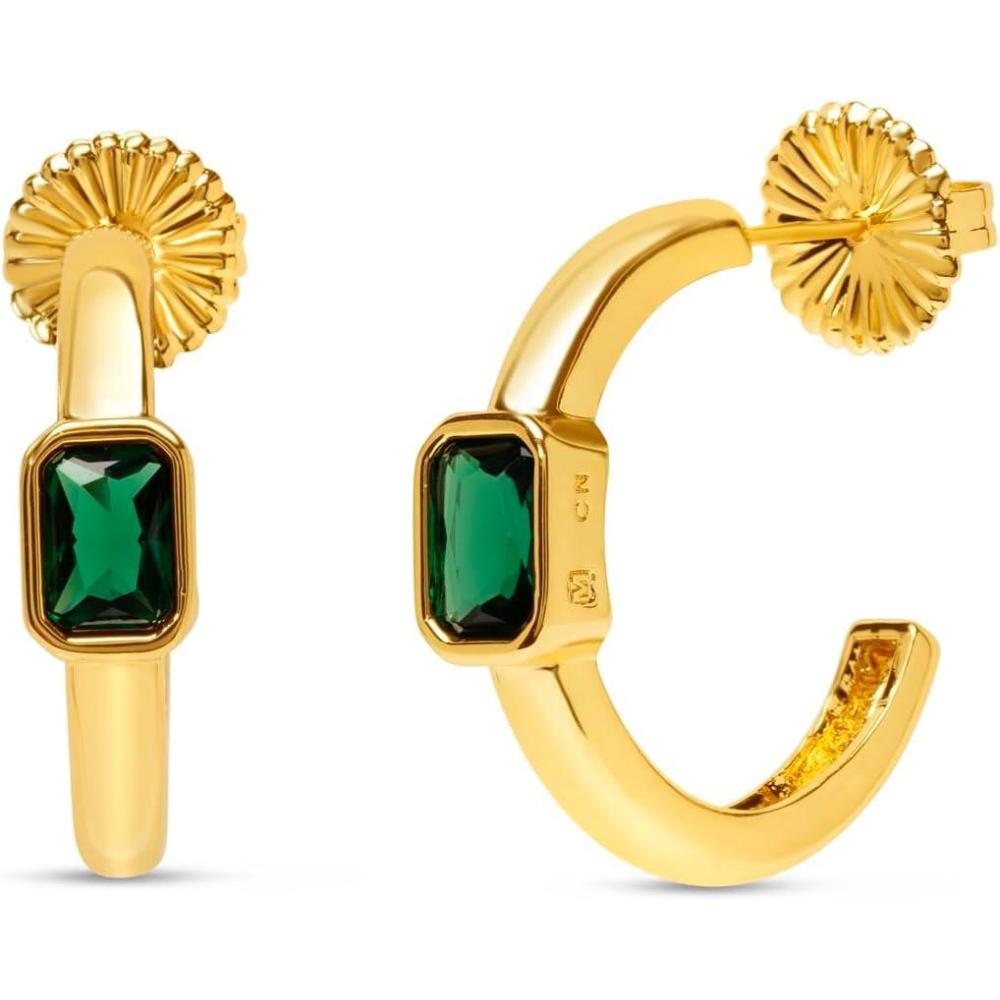imageMartha Stewart Gold Hoop EarringsGreen