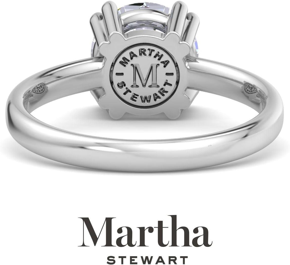 imageMartha Stewart 2 Carat Round Shape Lab Grown Diamond Solitaire Engagement Ring In Sterling Silver