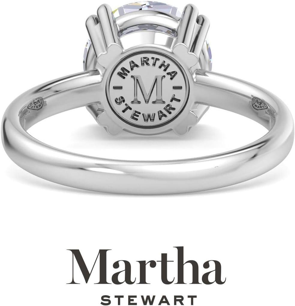 imageMartha Stewart 3 Carat Round Shape Lab Grown Diamond Solitaire Engagement Ring In Sterling Silver