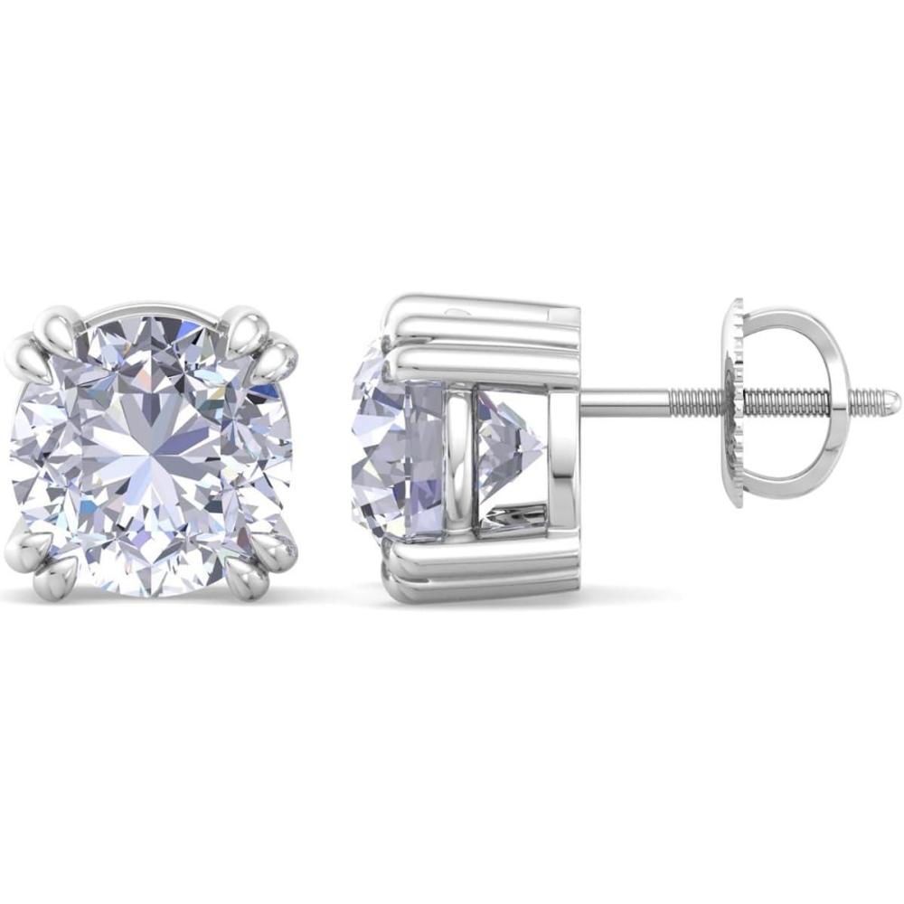 imageMartha Stewart Lab Grown Diamond Stud Earrings in Sterling Silver Lab Grown Diamond Earrings for Women100 Carats